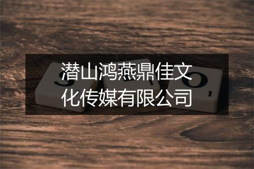 潜山鸿燕鼎佳文化传媒有限公司