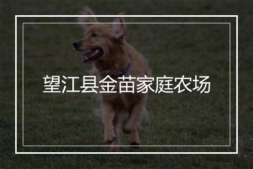 望江县金苗家庭农场