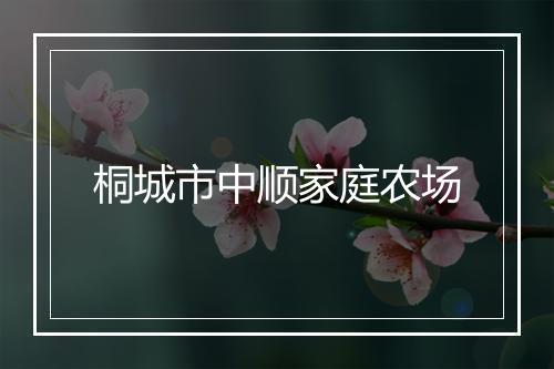 桐城市中顺家庭农场