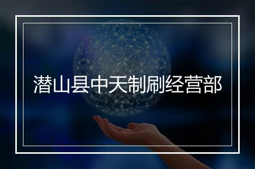 潜山县中天制刷经营部