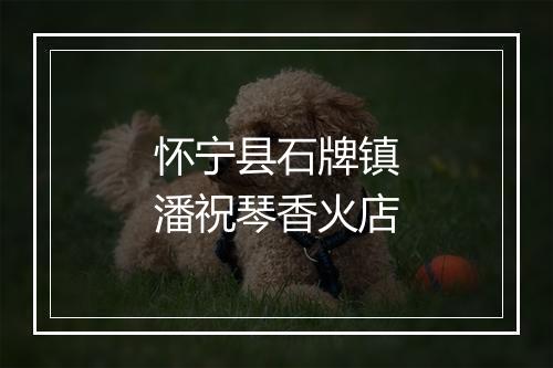 怀宁县石牌镇潘祝琴香火店