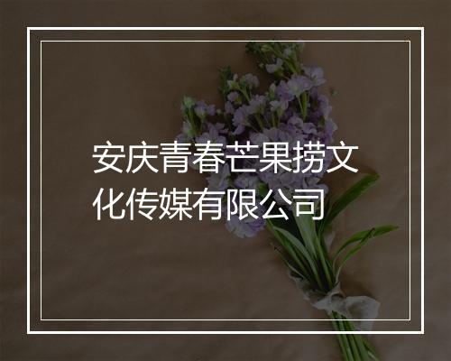 安庆青春芒果捞文化传媒有限公司