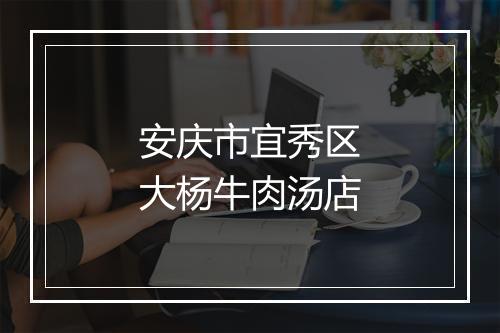 安庆市宜秀区大杨牛肉汤店
