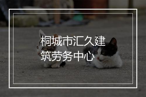 桐城市汇久建筑劳务中心