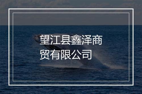 望江县鑫泽商贸有限公司