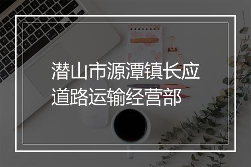 潜山市源潭镇长应道路运输经营部