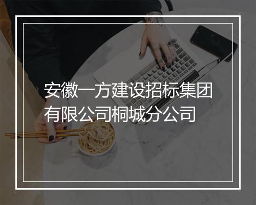 安徽一方建设招标集团有限公司桐城分公司