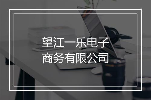 望江一乐电子商务有限公司