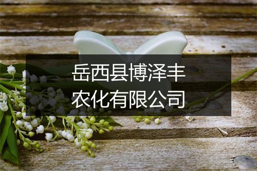 岳西县博泽丰农化有限公司