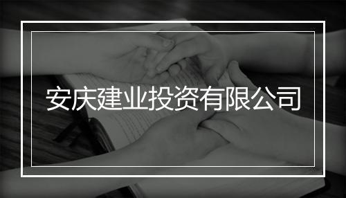 安庆建业投资有限公司
