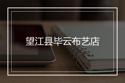 望江县毕云布艺店
