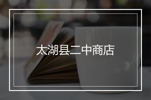 太湖县二中商店