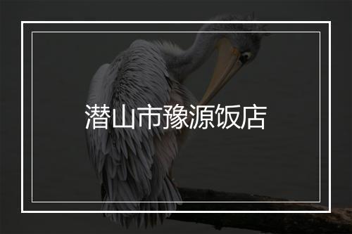 潜山市豫源饭店
