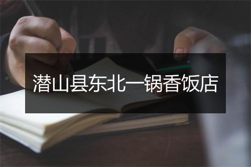 潜山县东北一锅香饭店