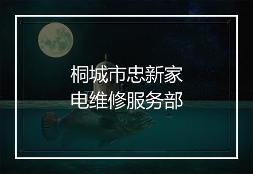 桐城市忠新家电维修服务部
