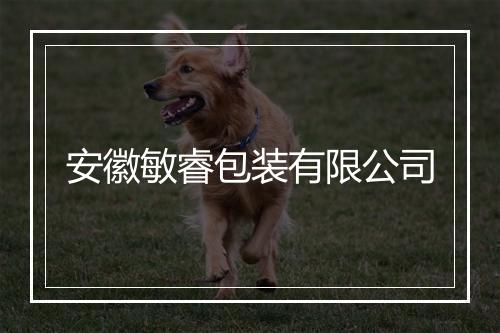 安徽敏睿包装有限公司
