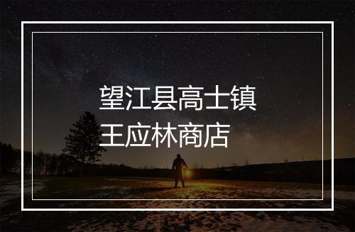 望江县高士镇王应林商店