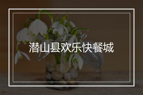 潜山县欢乐快餐城