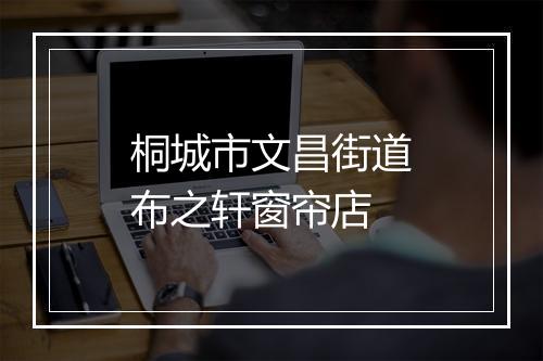 桐城市文昌街道布之轩窗帘店
