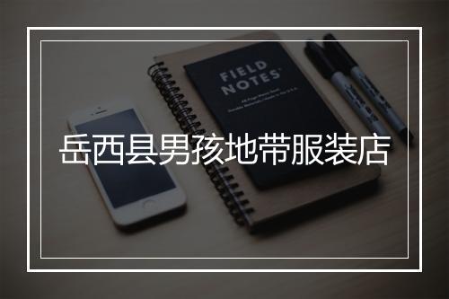 岳西县男孩地带服装店