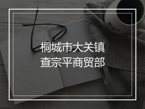 桐城市大关镇查宗平商贸部