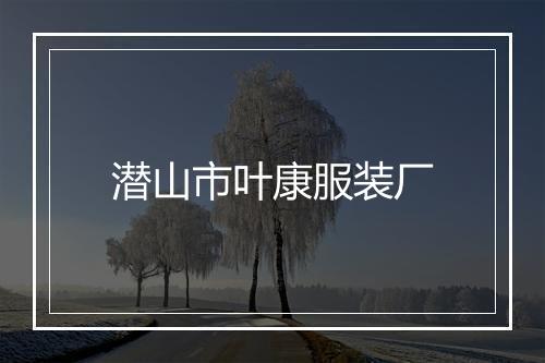 潜山市叶康服装厂