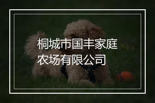 桐城市国丰家庭农场有限公司