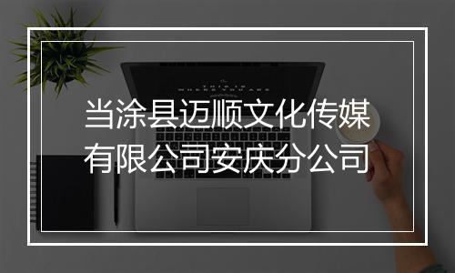 当涂县迈顺文化传媒有限公司安庆分公司