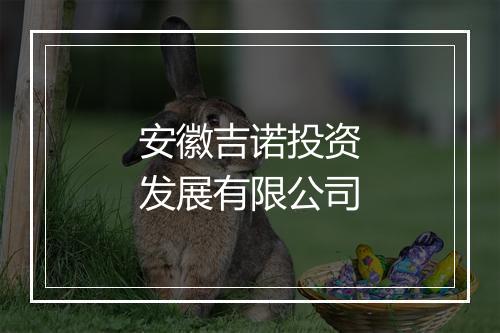 安徽吉诺投资发展有限公司