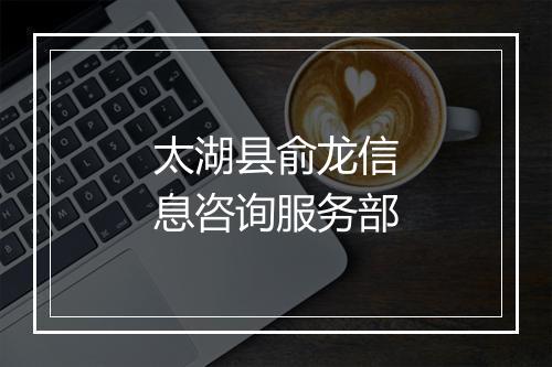 太湖县俞龙信息咨询服务部
