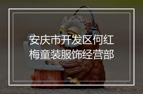 安庆市开发区何红梅童装服饰经营部
