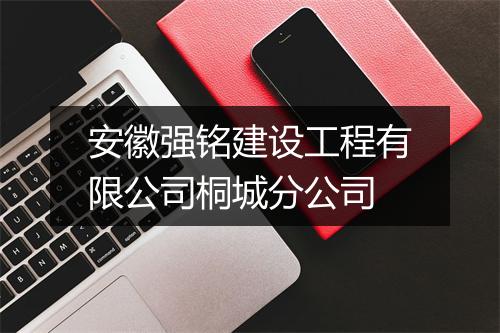 安徽强铭建设工程有限公司桐城分公司