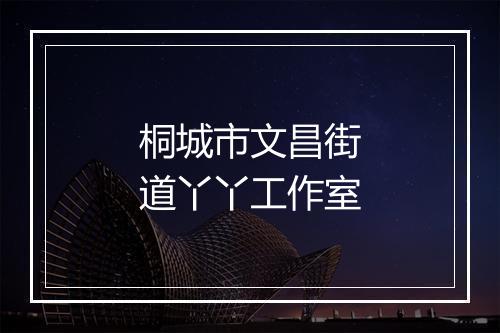 桐城市文昌街道丫丫工作室