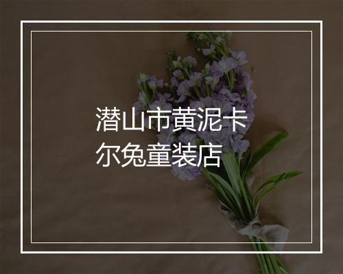 潜山市黄泥卡尔兔童装店