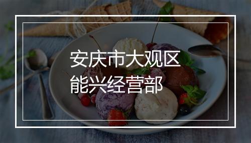 安庆市大观区能兴经营部