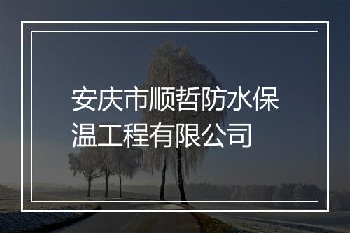 安庆市顺哲防水保温工程有限公司