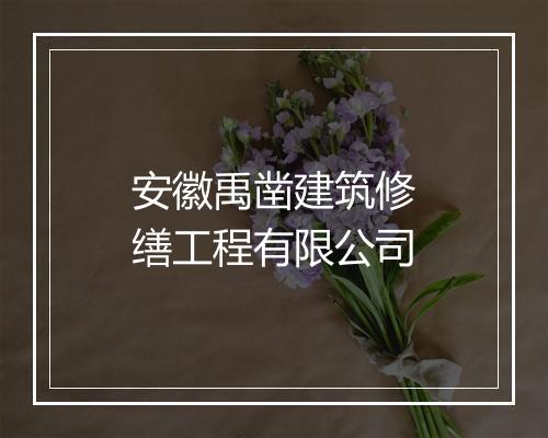 安徽禹凿建筑修缮工程有限公司