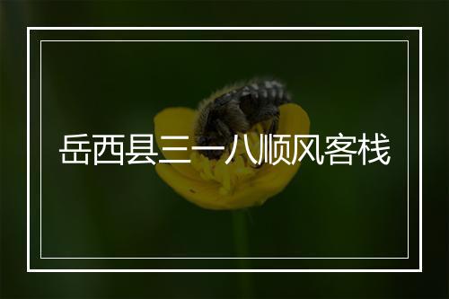 岳西县三一八顺风客栈