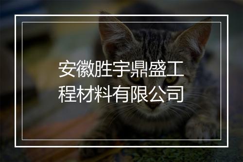 安徽胜宇鼎盛工程材料有限公司