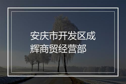 安庆市开发区成辉商贸经营部