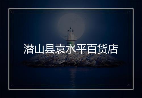 潜山县袁水平百货店