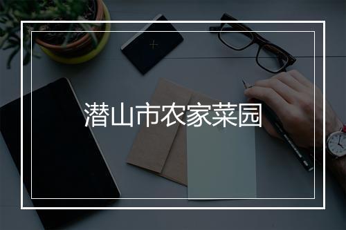 潜山市农家菜园