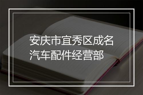 安庆市宜秀区成名汽车配件经营部