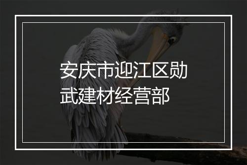 安庆市迎江区勋武建材经营部