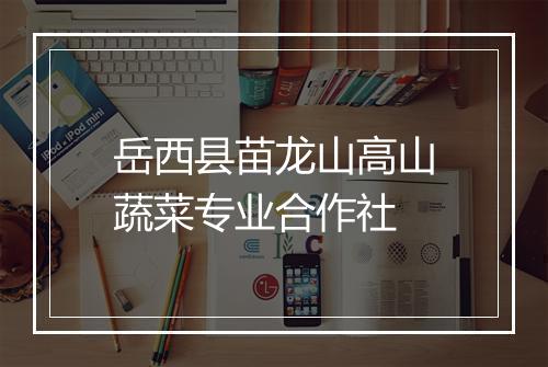 岳西县苗龙山高山蔬菜专业合作社
