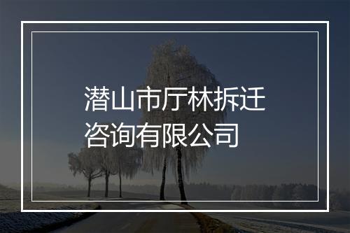 潜山市厅林拆迁咨询有限公司