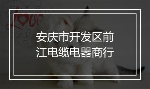 安庆市开发区前江电缆电器商行