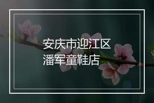 安庆市迎江区潘军童鞋店