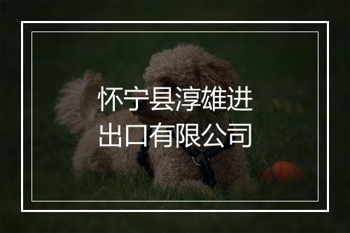 怀宁县淳雄进出口有限公司