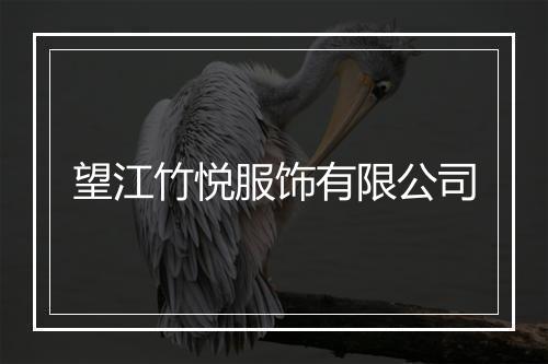 望江竹悦服饰有限公司